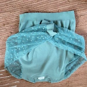 Green Sweater with mesh sleeves